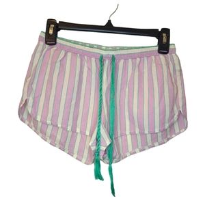 Aerie Purple Striped Cotton Lounge Sleep Shorts Size XS